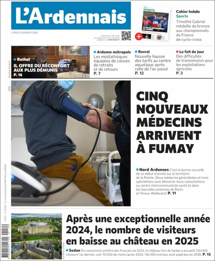 Portada de L'Ardenais (Francia)