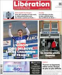 Portada de Libération Champagne (Francia)