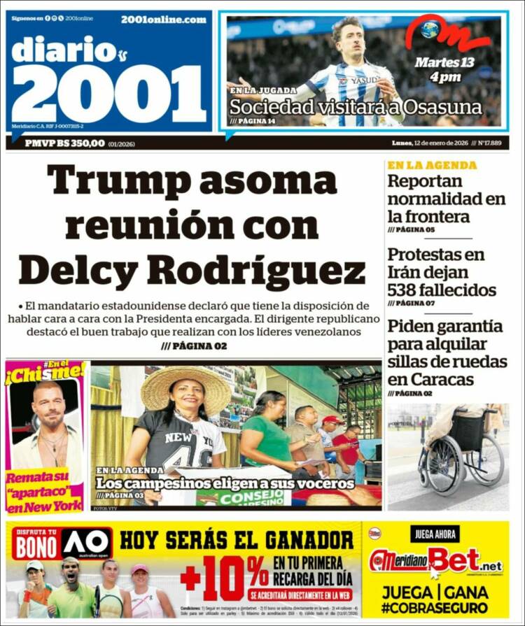 Portada de 2001 - Dosmiluno (Venezuela)