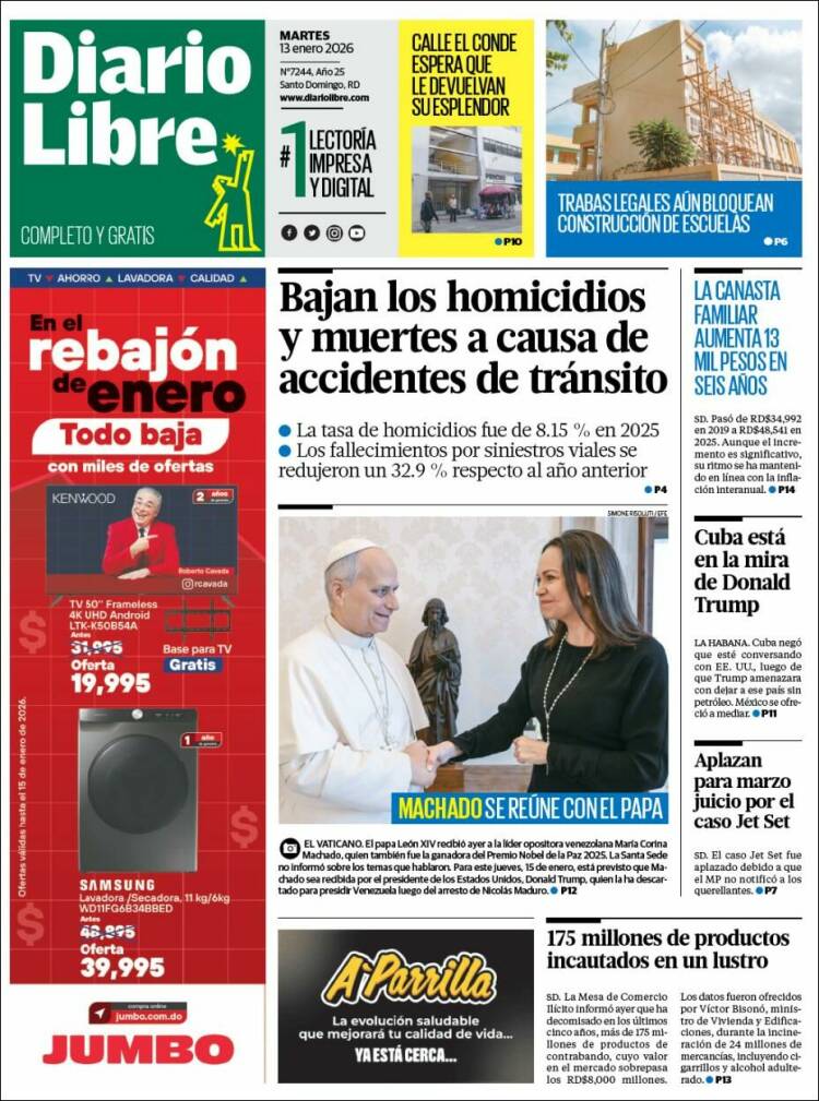 Portada de Diario Libre (Dominican Rep.)