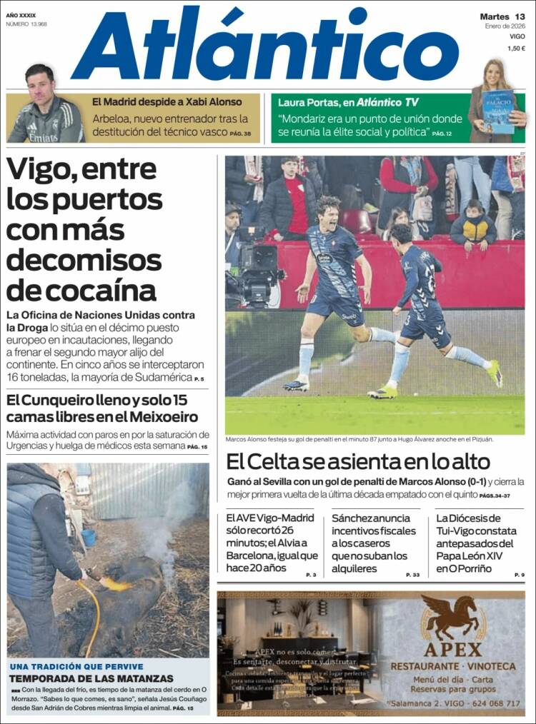 Portada de Atlántico Diario (Espa&ntilde;a)