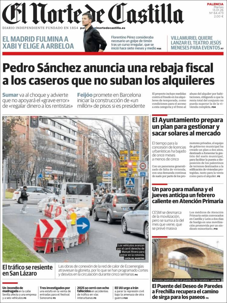 Portada de Norte de Castilla - Palencia (Espa&ntilde;a)