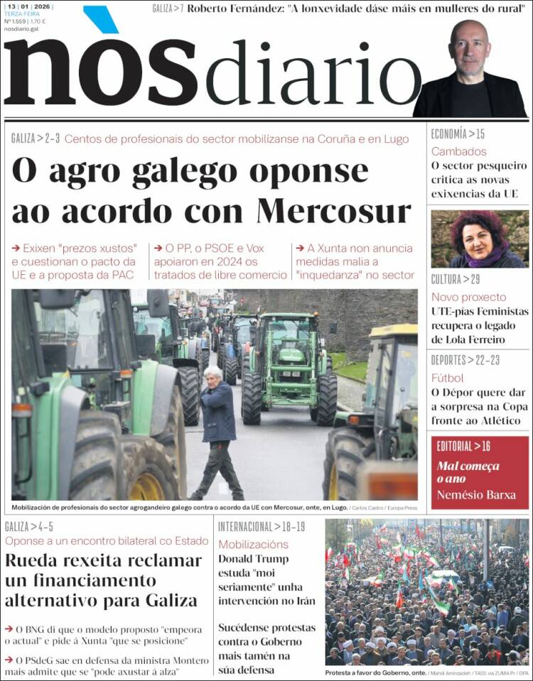Portada de Nòs Diario (Espa&ntilde;a)