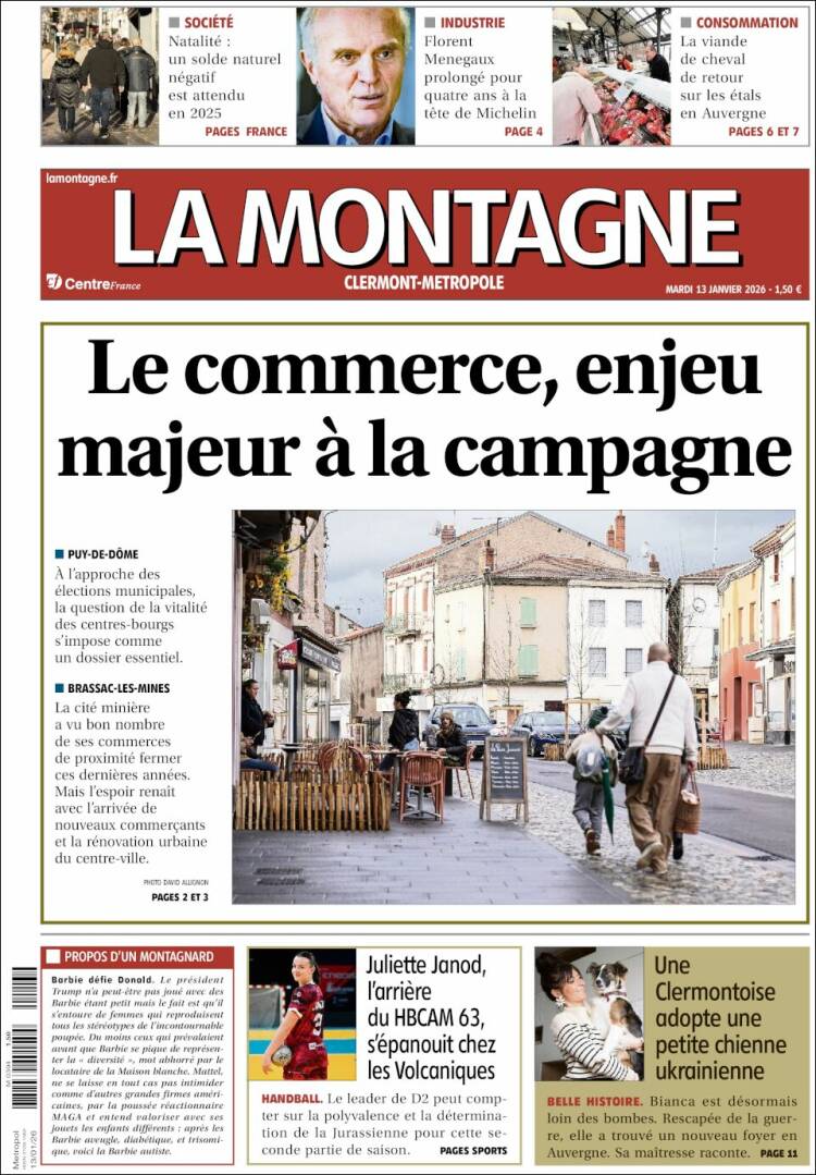 Portada de La Montagne (Francia)