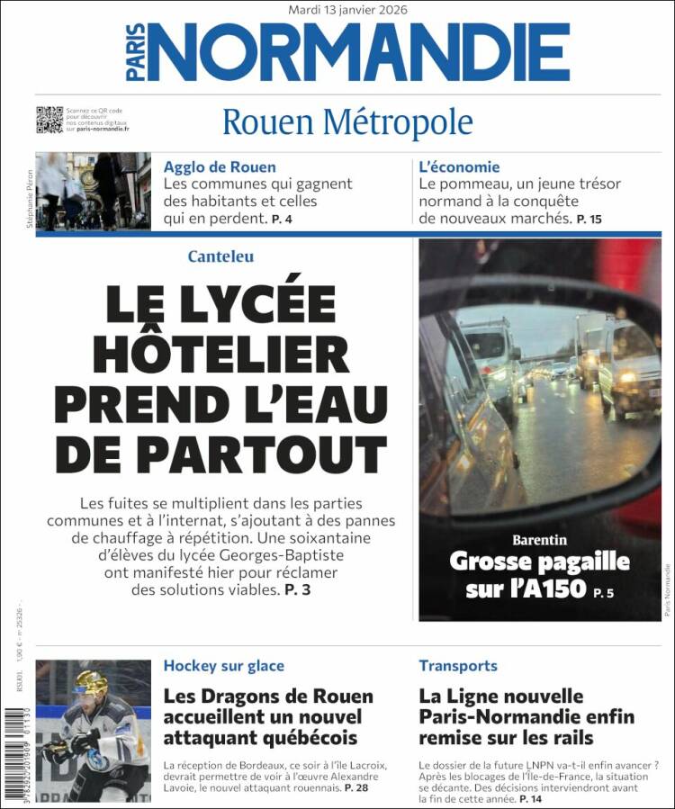 Portada de Paris Normandie (Francia)