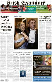 Portada de Irish Examiner (Irlande)