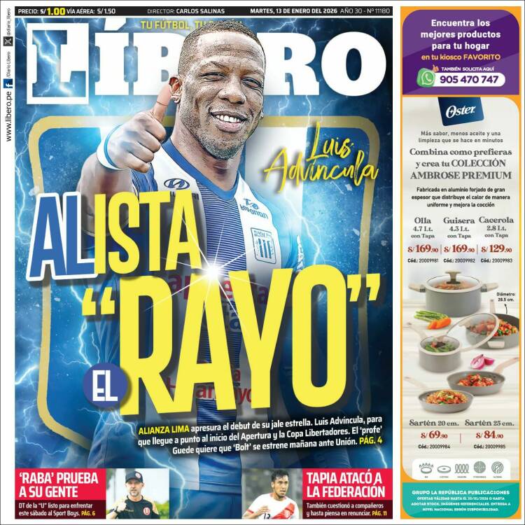 Portada de Líbero (Per&uacute;)