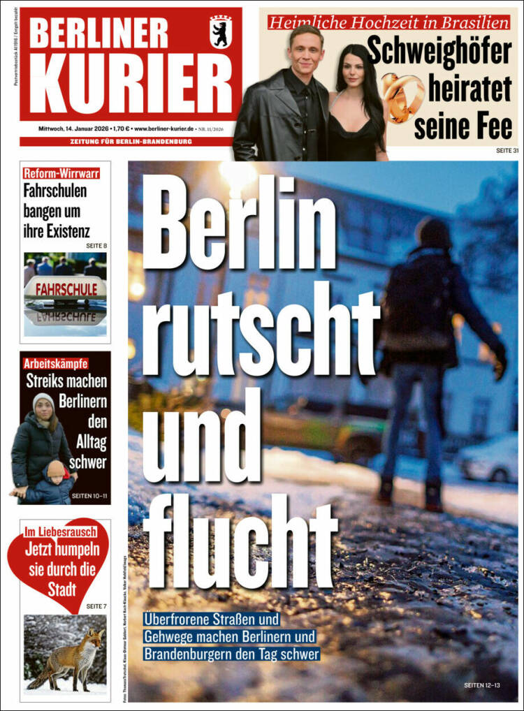 Portada de Berliner Kurier - Startseite BK (Alemania)