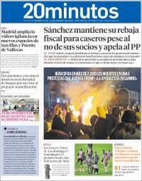 Portada de 20 Minutos - Madrid (Espagne)