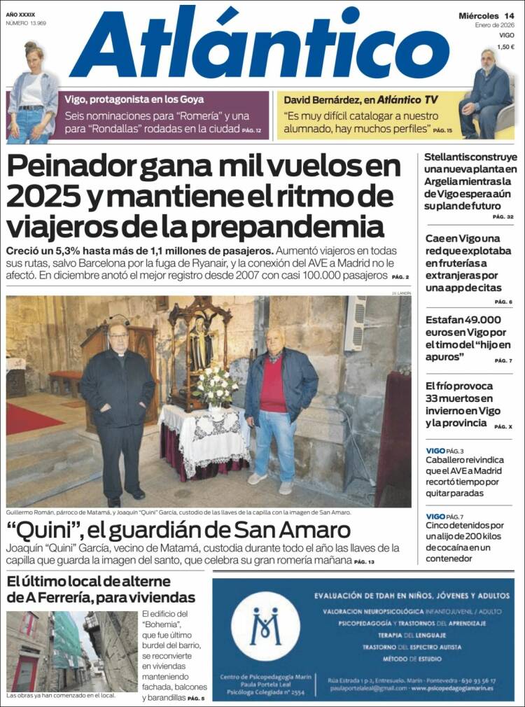 Portada de Atlántico Diario (Espa&ntilde;a)