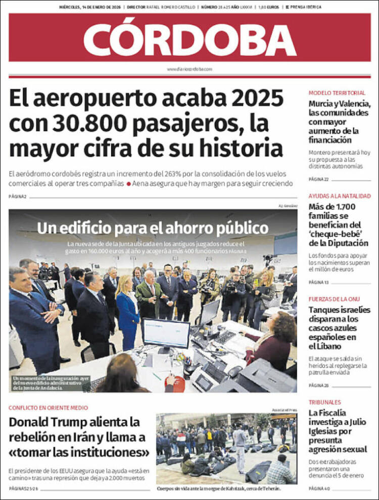 Portada de Diario de Córdoba (Espa&ntilde;a)