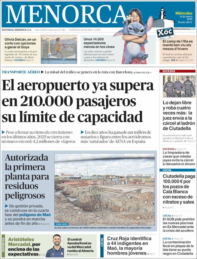Portada de Menorca - Diario Insular (Espa&ntilde;a)
