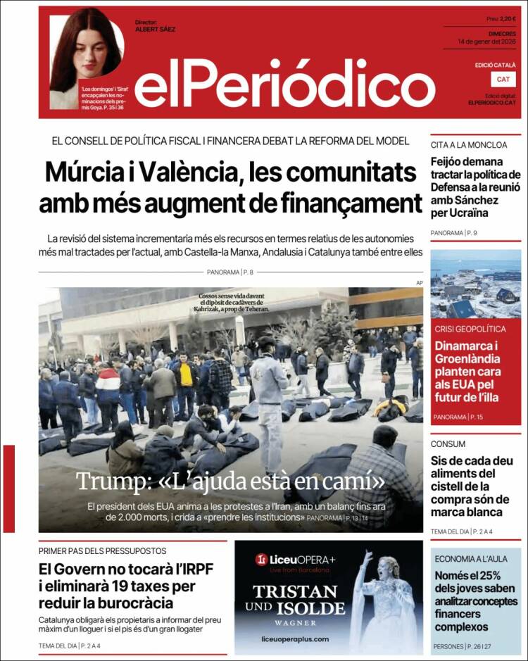 Portada de El Periódico de Catalunya (Espa&ntilde;a)