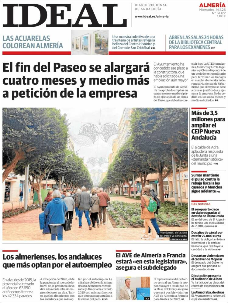 Portada de Ideal Almeria (Espa&ntilde;a)