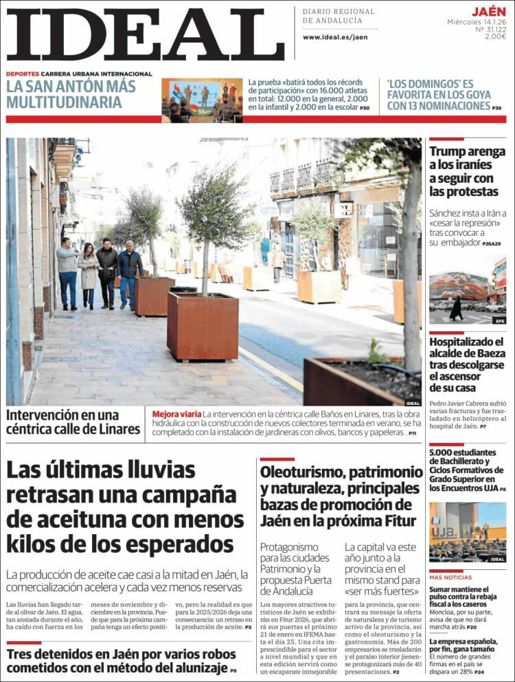 Portada de El Ideal de Jaén (Espa&ntilde;a)