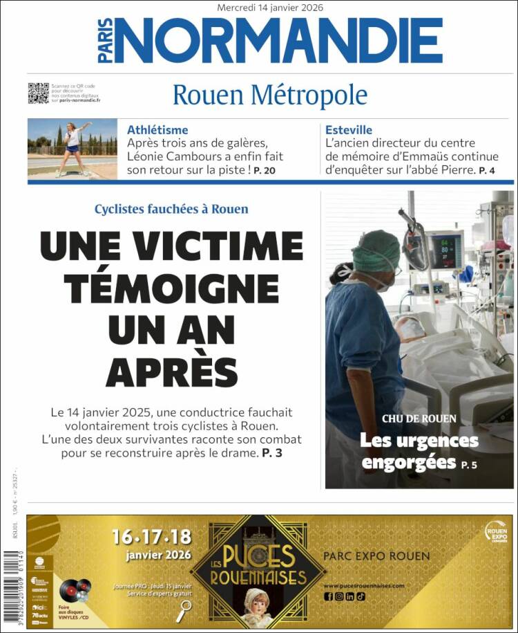 Portada de Paris Normandie (Francia)