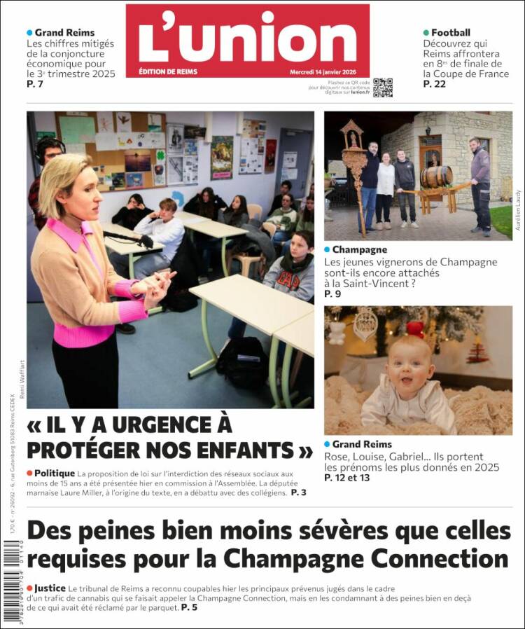 Portada de L'Union (Francia)