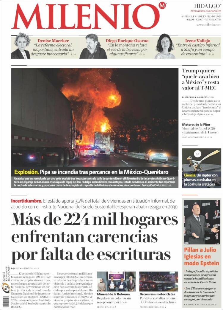 Portada de Milenio de Hidalgo (M&eacute;xico)