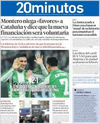 Portada de 20 Minutos - Sevilla (Espagne)