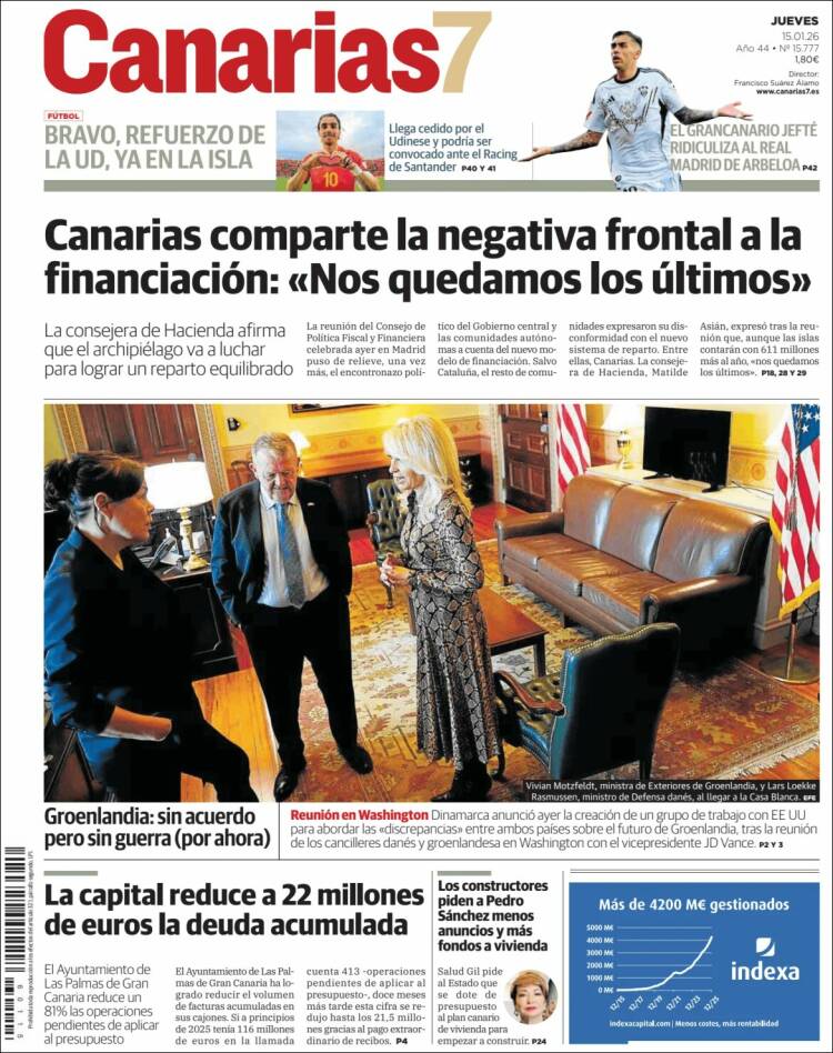 Portada de Canarias 7 (Espa&ntilde;a)