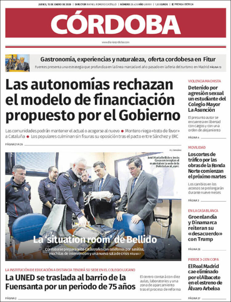 Portada de Diario de Córdoba (Espa&ntilde;a)