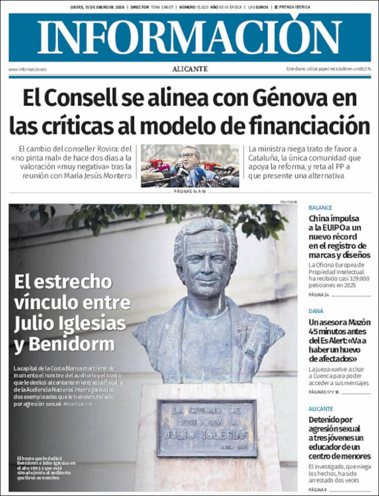 Portada de Diario Información (Espa&ntilde;a)