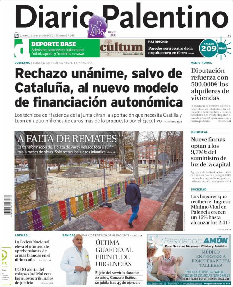 Portada de Diario Palentino (Spain)