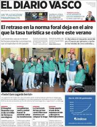 Portada de Diario Vasco (Espa&ntilde;a)