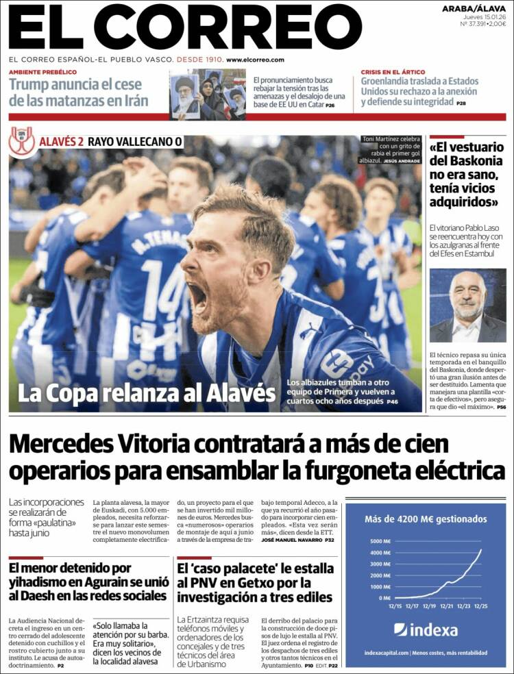 Portada de El Correo - Álava (Espa&ntilde;a)