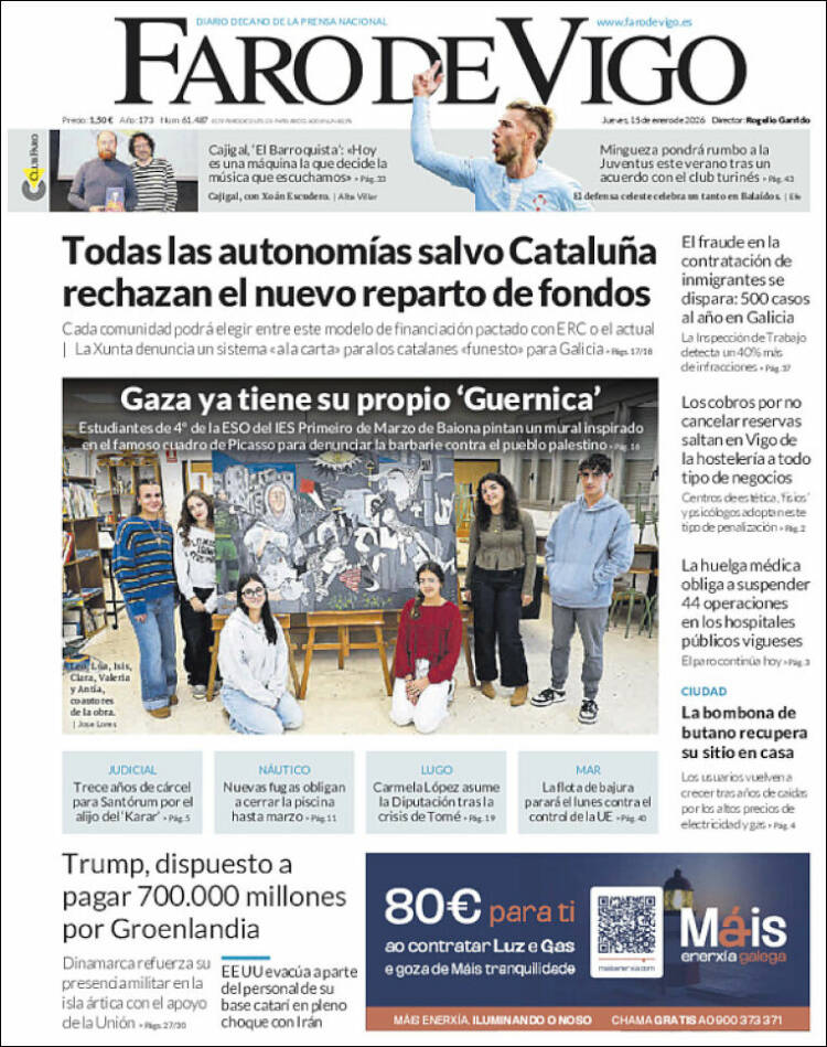 Portada de Faro de Vigo (Spain)