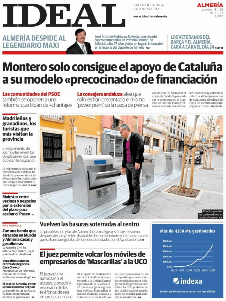 Portada de Ideal Almeria (Espa&ntilde;a)
