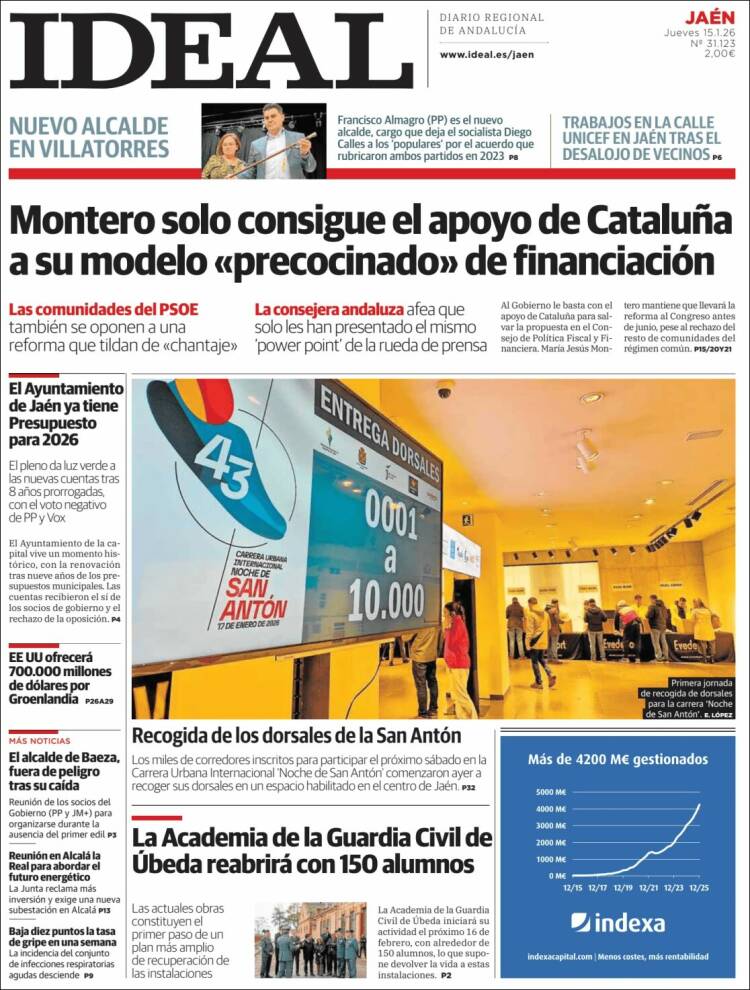 Portada de El Ideal de Jaén (Espa&ntilde;a)