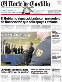 Portada de Norte de Castilla - Palencia (Spain)