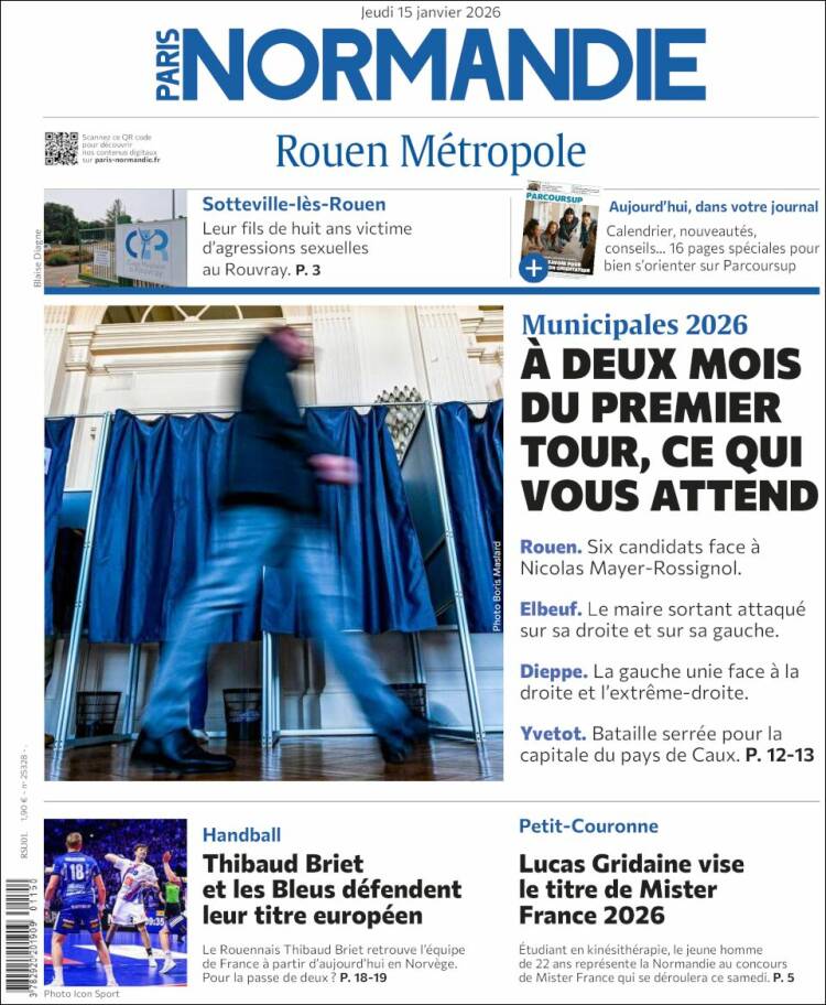 Portada de Paris Normandie (Francia)