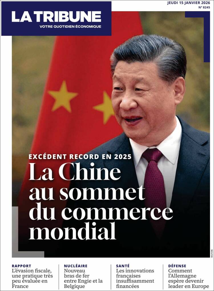 Portada de La Tribune (Francia)