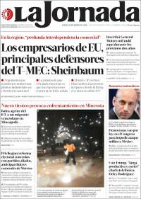 Portada de La Jornada (M&eacute;xico)