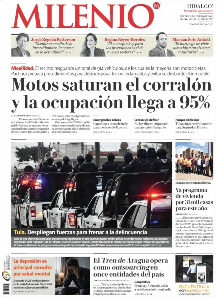 Portada de Milenio de Hidalgo (M&eacute;xico)