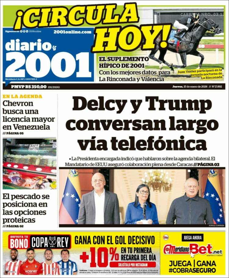 Portada de 2001 - Dosmiluno (Venezuela)