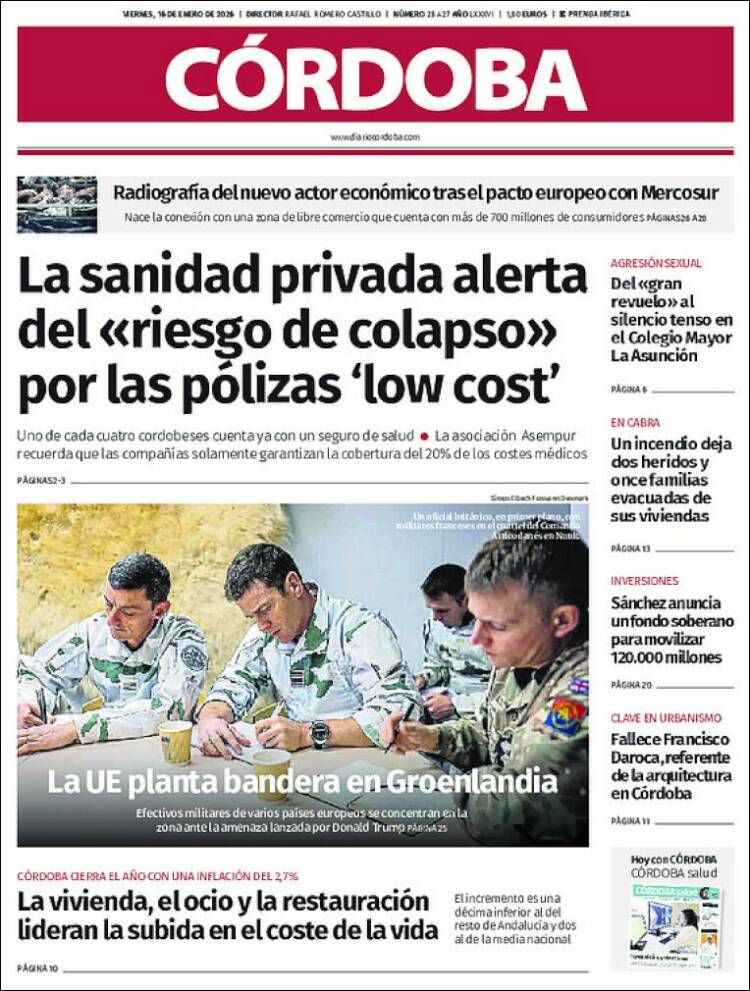 Portada de Diario de Córdoba (Espa&ntilde;a)