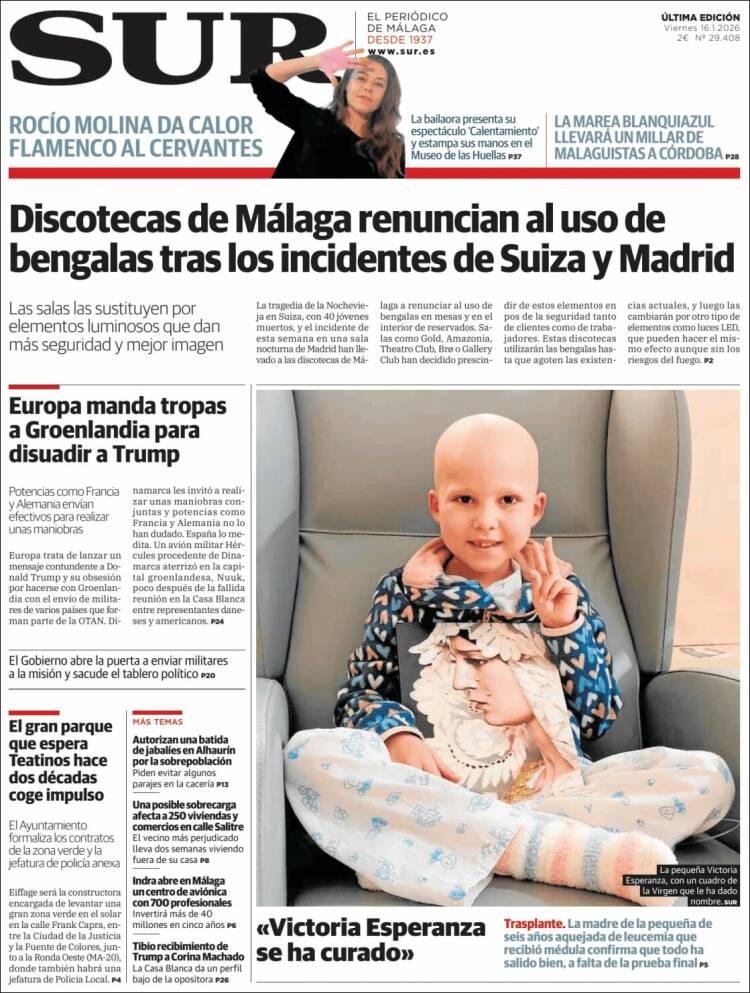 Portada de Diario el Sur (Espa&ntilde;a)