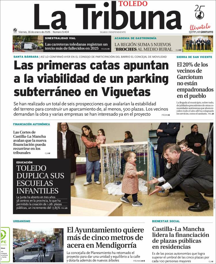 Portada de La Tribuna de Toledo (Espa&ntilde;a)
