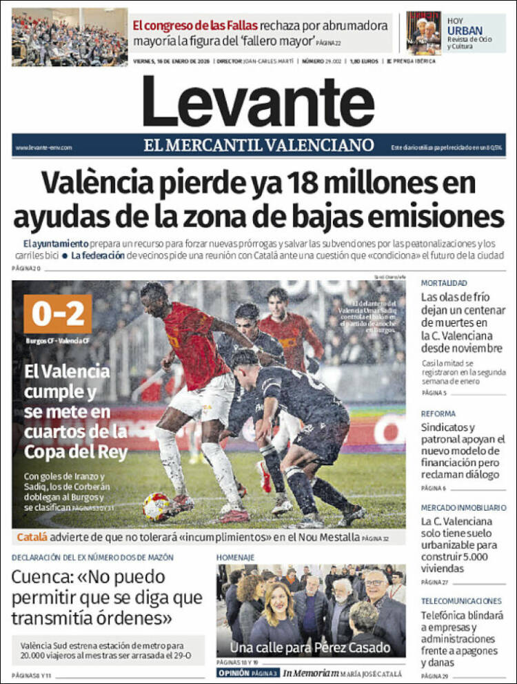 Portada de Levante (Espa&ntilde;a)