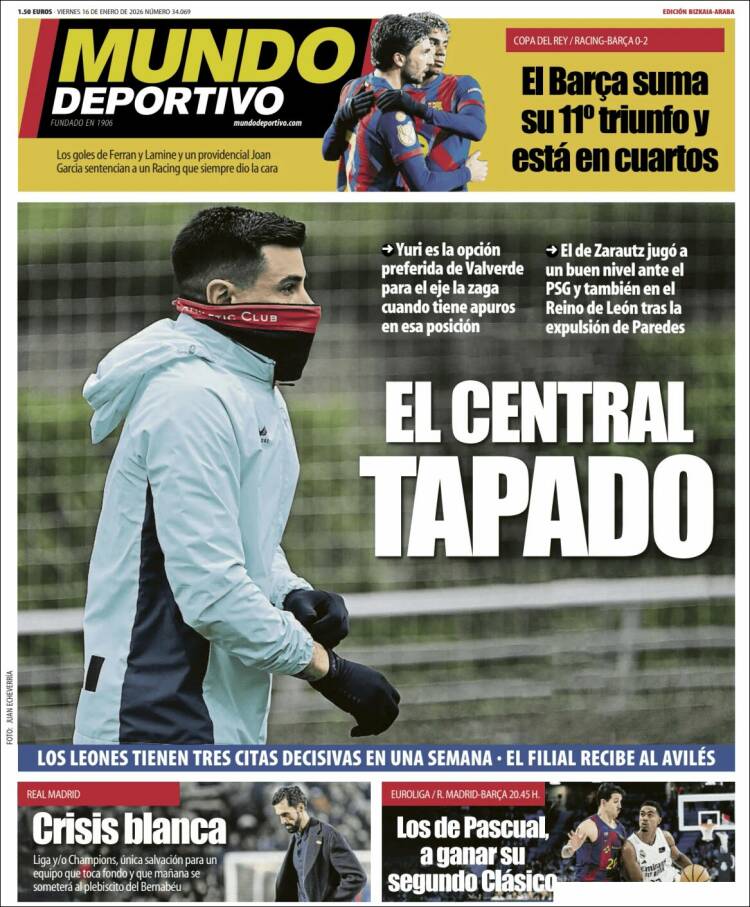 Portada de Mundo Deportivo Bizkaia (Espa&ntilde;a)