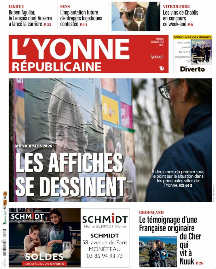 Portada de L'Yonne-Républicaine (Francia)