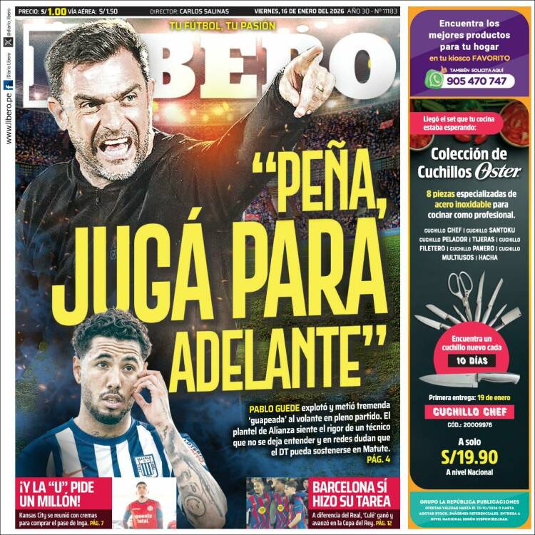 Portada de Líbero (Per&uacute;)