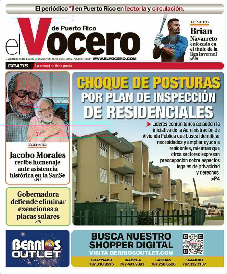 Portada de Vocero (Puerto Rico)