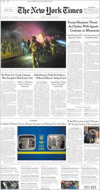 Portada de New York Times (USA)