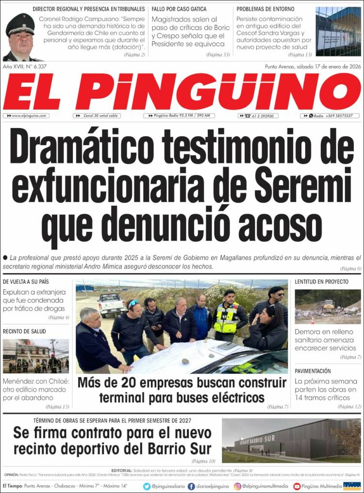 Portada de El Pingüino (Chile)