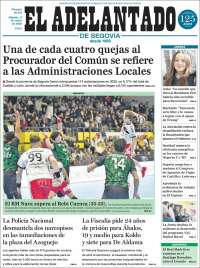 Portada de El Adelantado de Segovia (Espa&ntilde;a)