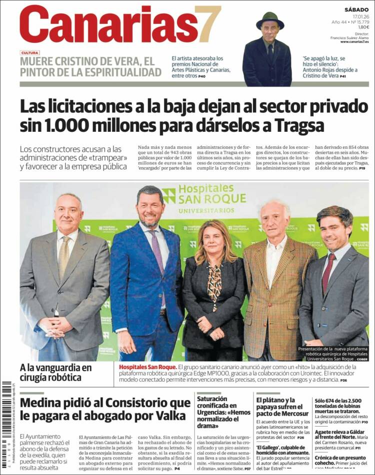 Portada de Canarias 7 (Espa&ntilde;a)